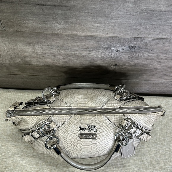 Coach 16354 Madison Embossed Python Sophia Handbag - Picture 10 of 12